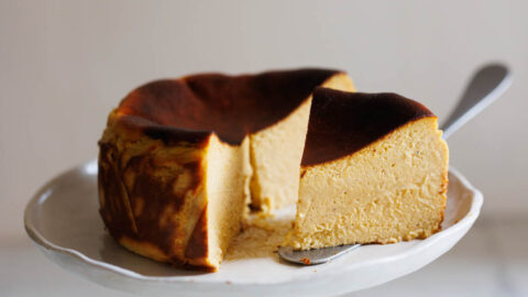 Pumpkin Basque-style Cheesecake