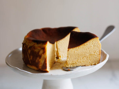 Pumpkin Basque-style Cheesecake